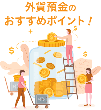 外貨預金のおすすめポイント!